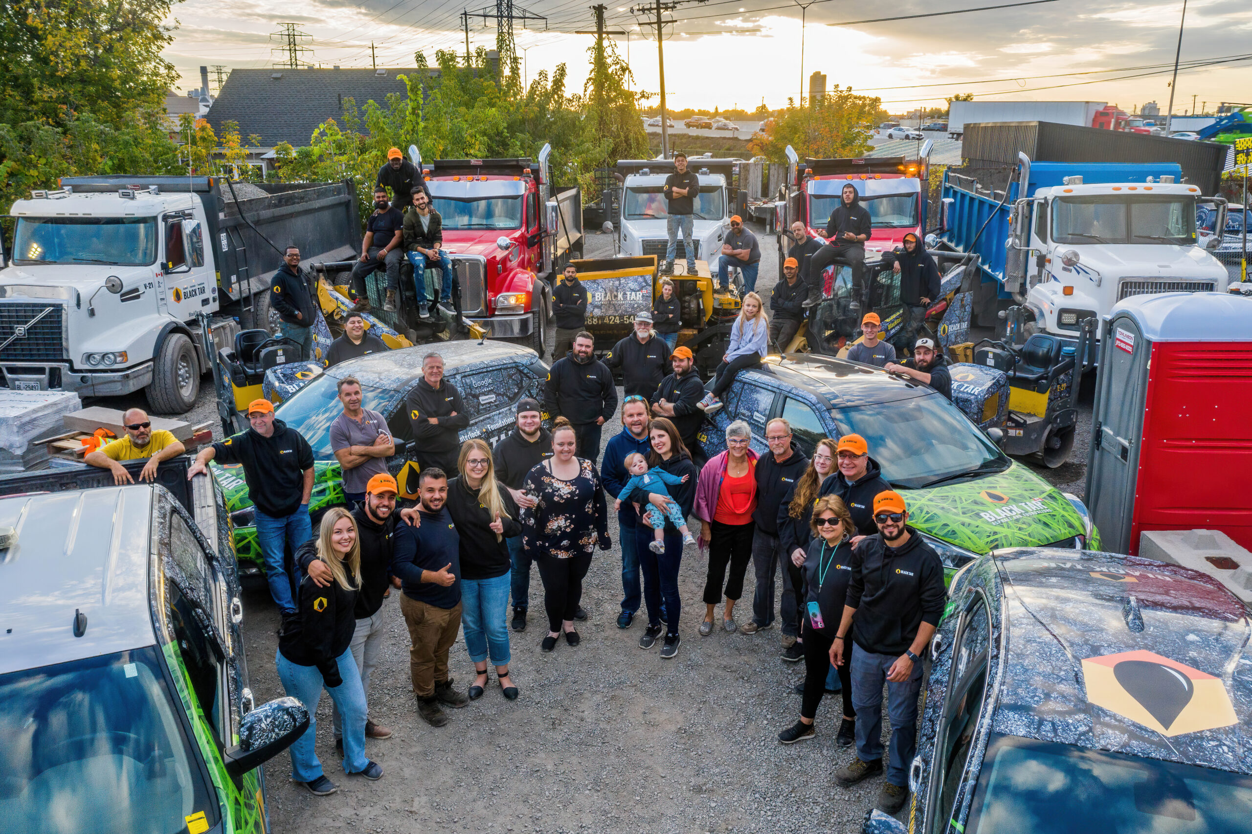 Black Tar Company Photo with employee replacements